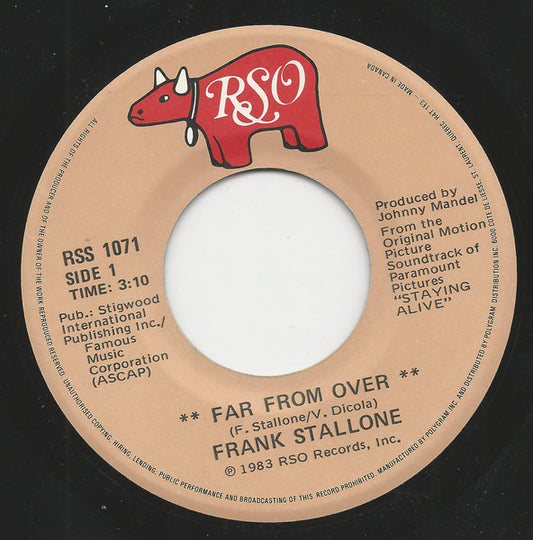 Frank Stallone : Far From Over (7")