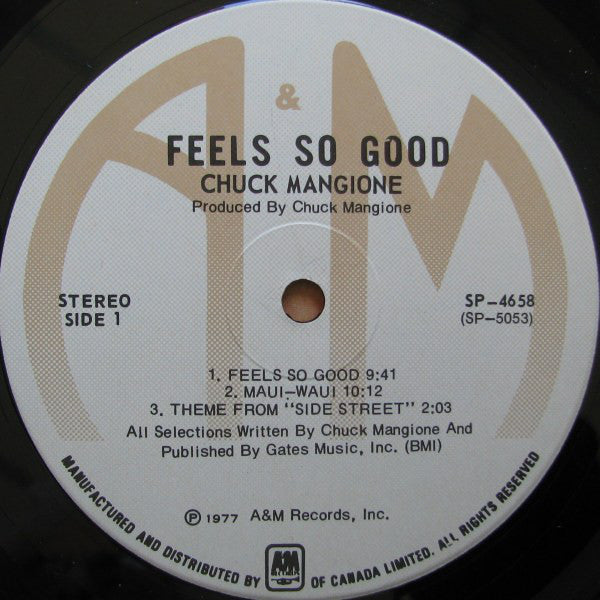 Chuck Mangione : Feels So Good (LP, Album)