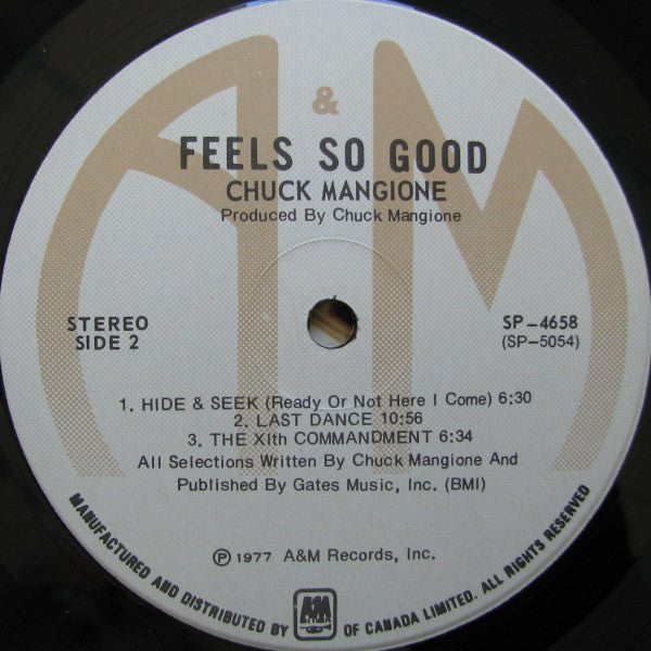 Chuck Mangione : Feels So Good (LP, Album)