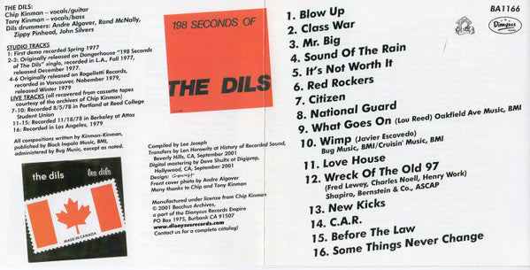 The Dils : Dils Dils Dils (CD, Comp)