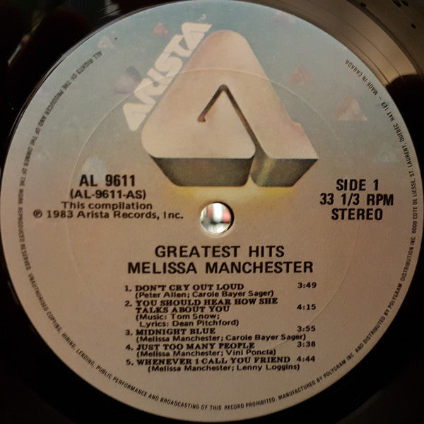 Melissa Manchester : Greatest Hits (LP, Comp)