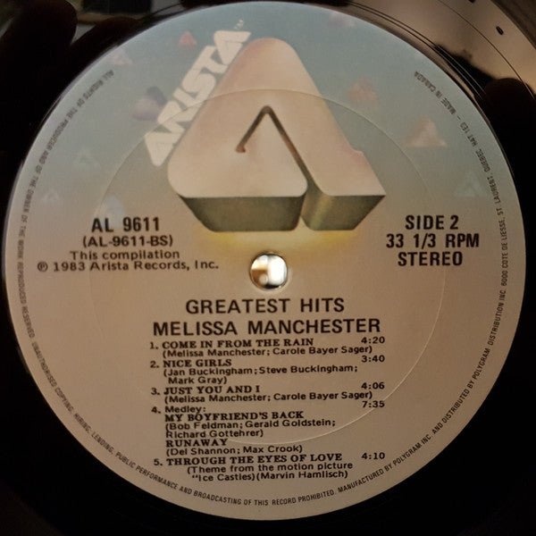 Melissa Manchester : Greatest Hits (LP, Comp)