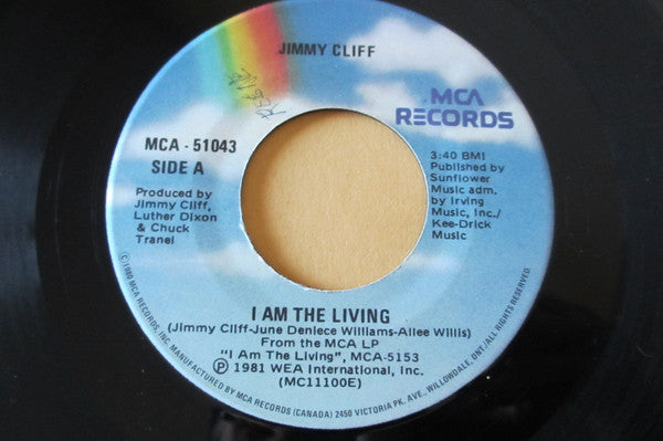 Jimmy Cliff : I Am The Living / Love Again (7", Single)