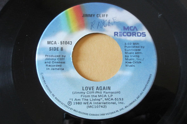 Jimmy Cliff : I Am The Living / Love Again (7", Single)