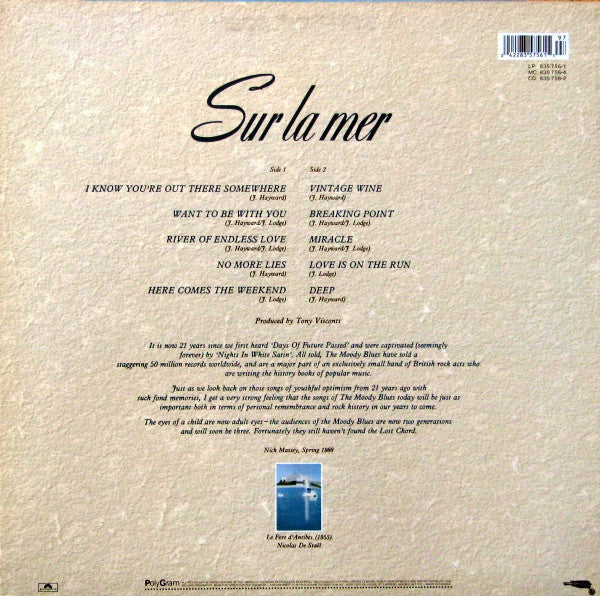 The Moody Blues : Sur La Mer (LP, Album)