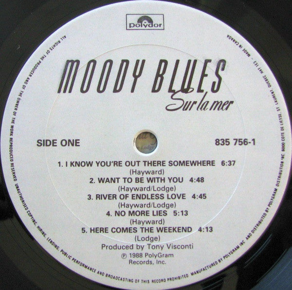 The Moody Blues : Sur La Mer (LP, Album)