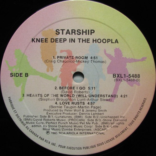 Starship (2) : Knee Deep In The Hoopla (LP, Album)