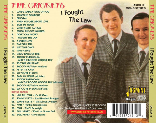The Crickets (2) : I Fought The Law (CD, Album, Comp)