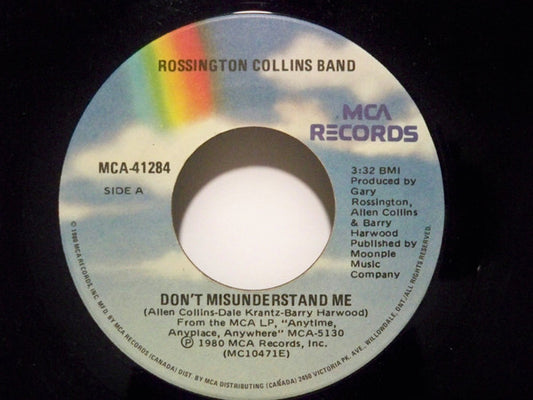 Rossington Collins Band : Don't Misunderstand Me (7", Single)