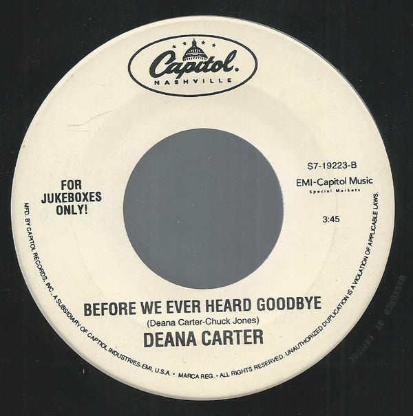 Deana Carter : Strawberry Wine / Before We Ever Heard Goodbye (7", Single, Jukebox)