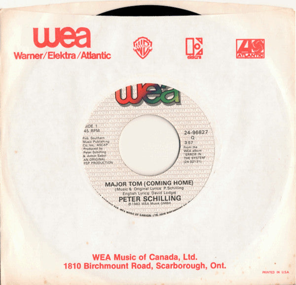 Peter Schilling : Major Tom (Coming Home) (7", Single)