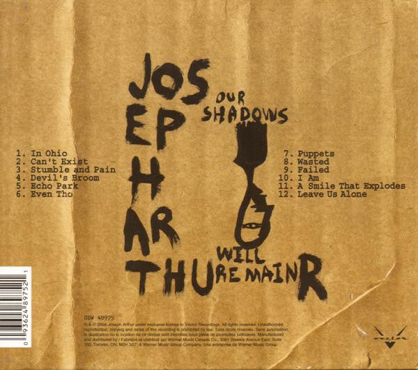 Joseph Arthur : Our Shadows Will Remain (CD, Album, Sli)