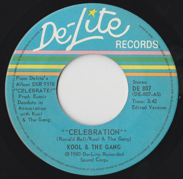 Kool & The Gang : Celebration (7", Single)