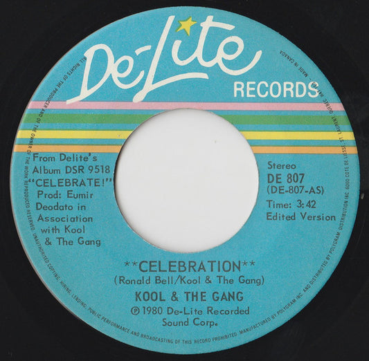 Kool & The Gang : Celebration (7", Single)
