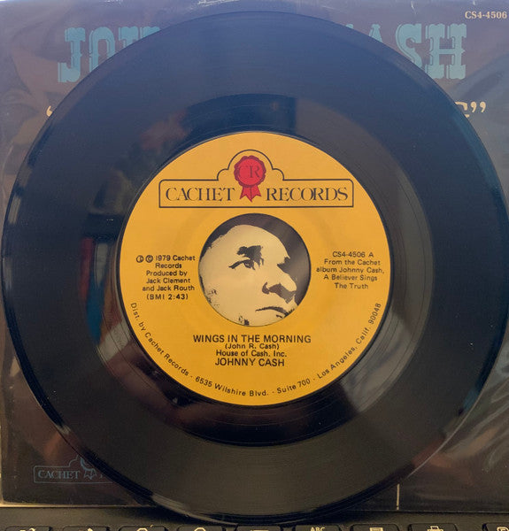 Johnny Cash : Wings In The Morning (7", Single)
