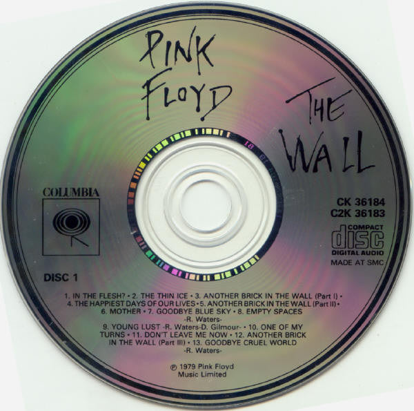 Pink Floyd : The Wall (2xCD, Album, RE, RM)