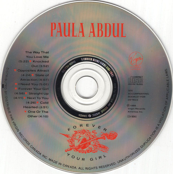 Paula Abdul : Forever Your Girl (CD, Album)