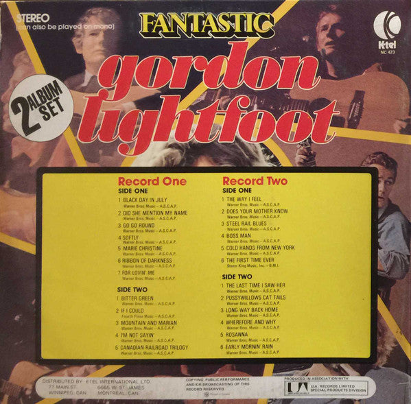 Gordon Lightfoot : Fantastic (2xLP, Album, Comp, Ltd, Gat)