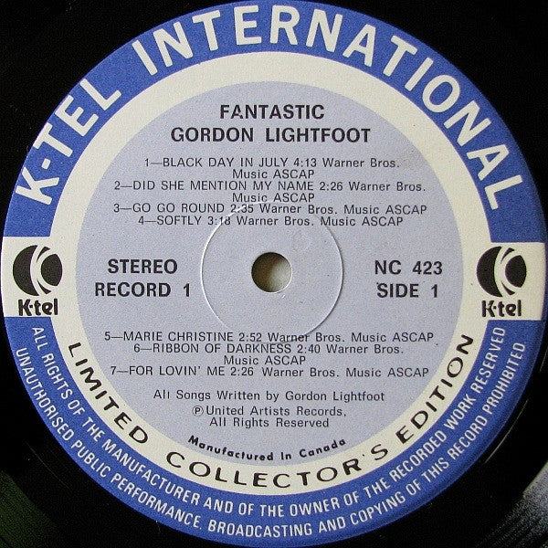 Gordon Lightfoot : Fantastic (2xLP, Album, Comp, Ltd, Gat)