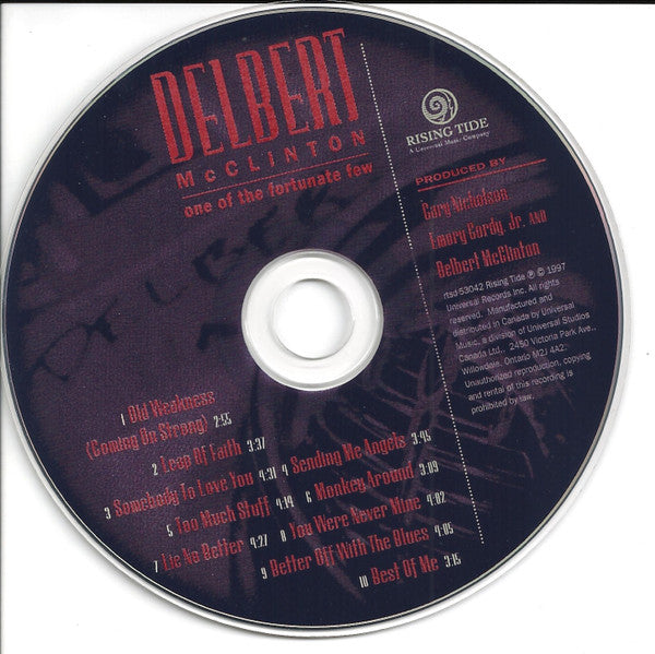 Delbert McClinton : One Of The Fortunate Few (HDCD, Album, HDC)