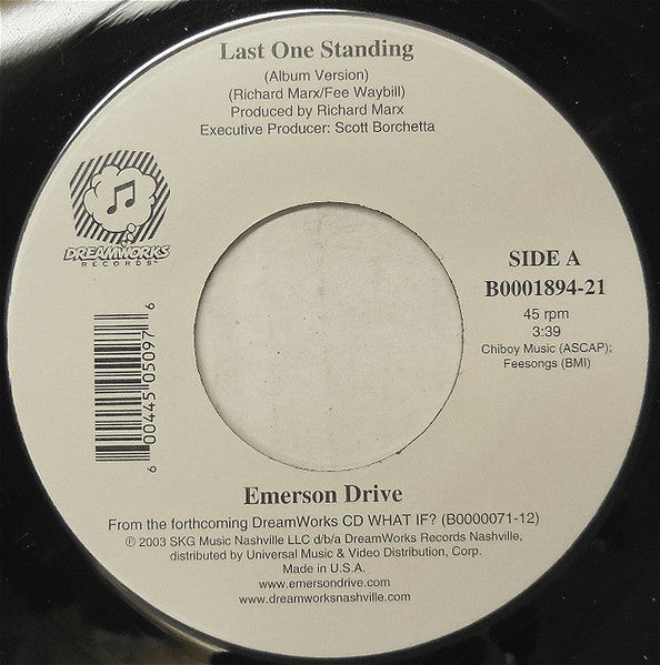 Emerson Drive : Last One Standing (7", Single)