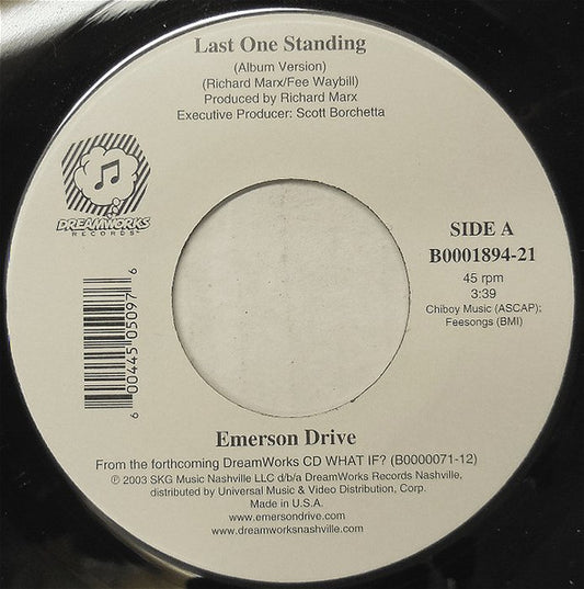 Emerson Drive : Last One Standing (7", Single)