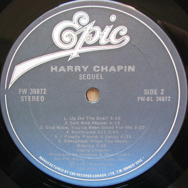 Harry Chapin : Sequel (LP, Album)
