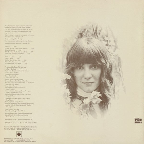 Mary MacGregor : Torn Between Two Lovers (LP, Album, Gat)