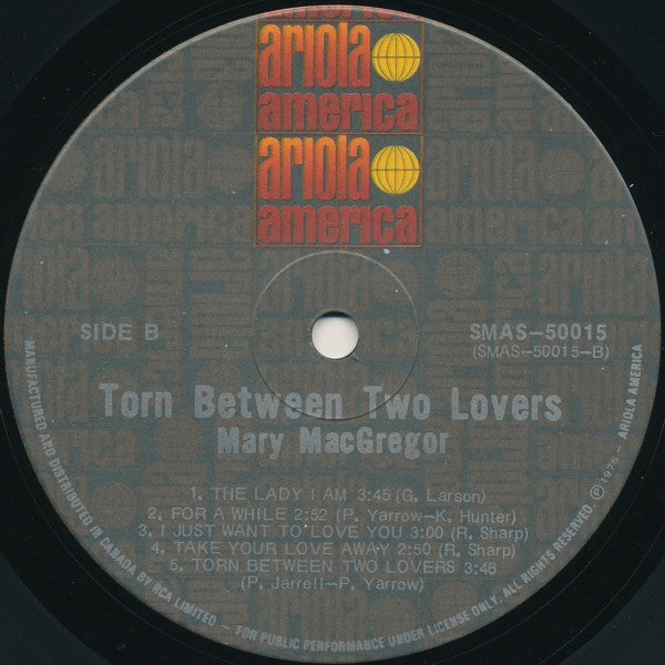 Mary MacGregor : Torn Between Two Lovers (LP, Album, Gat)