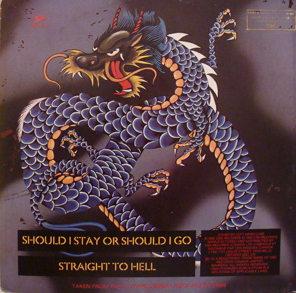 The Clash : Should I Stay Or Should I Go / Straight To Hell (12", Single)