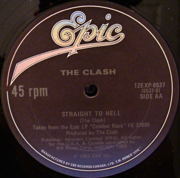 The Clash : Should I Stay Or Should I Go / Straight To Hell (12", Single)