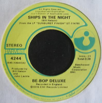 Be-Bop Deluxe* : Ships In The Night (7", Single)