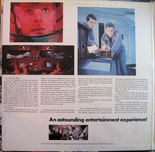 Various : 2001: A Space Odyssey (Music From The Motion Picture Sound Track) (LP, Album, Gat)