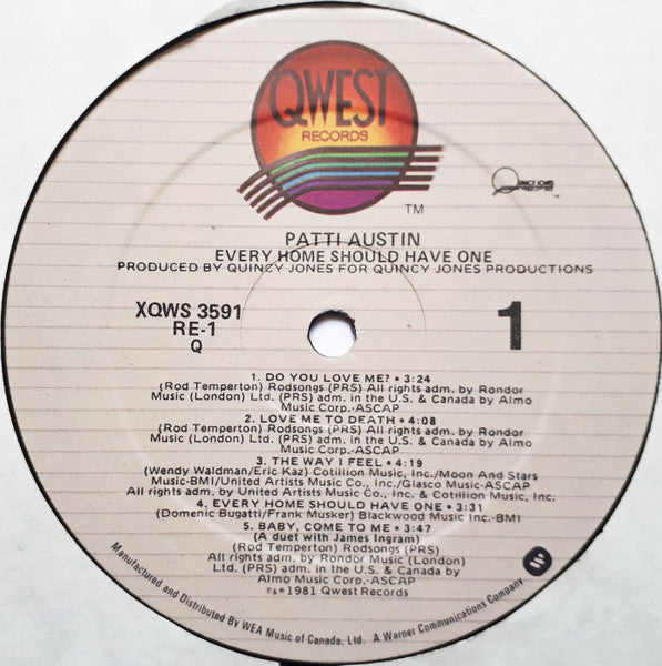 Patti Austin : Every Home Should Have One (LP, Album)