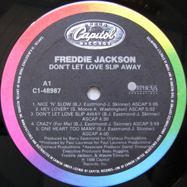 Freddie Jackson : Don't Let Love Slip Away (LP, Album)