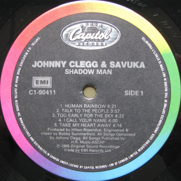 Johnny Clegg & Savuka : Shadow Man (LP, Album)