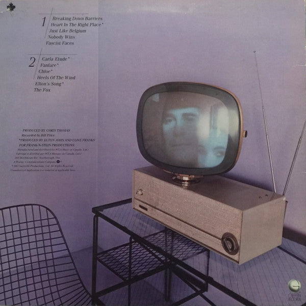 Elton John : The Fox (LP, Album, Qua)