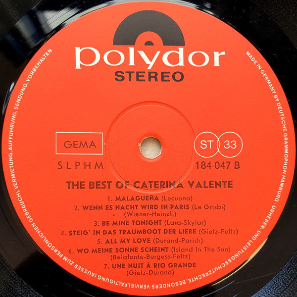 Caterina Valente : The Best Of Caterina Valente (LP, Comp)