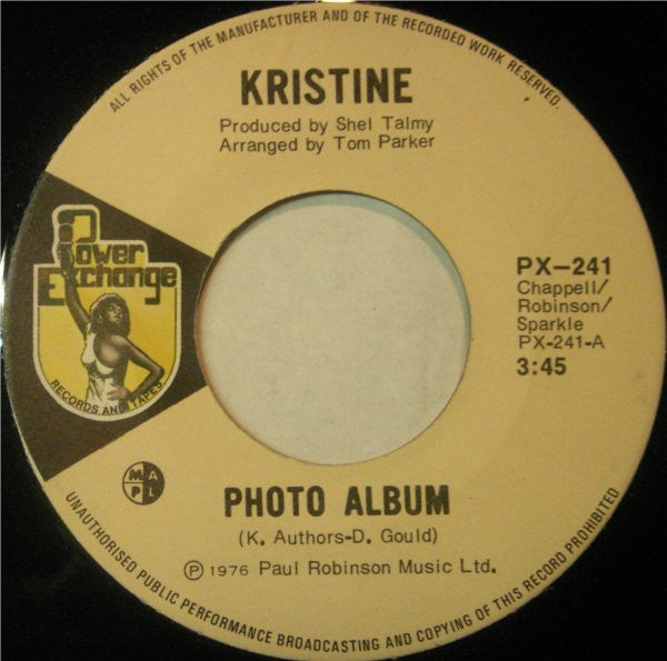 Kristine* : Photo Album / I'm A Song (7")