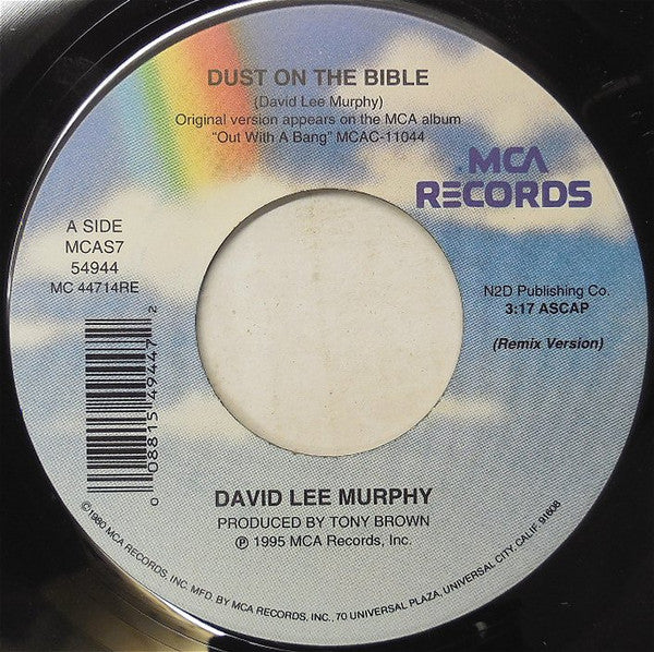 David Lee Murphy : Dust On The Bible (7", Single, M/Print)