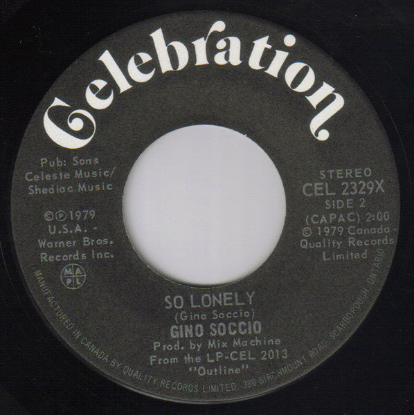 Gino Soccio : Dancer (7", Single)
