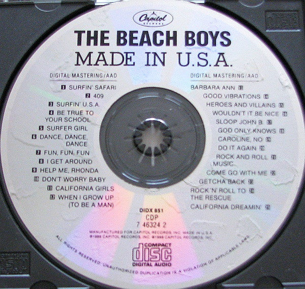 The Beach Boys : Made In U.S.A. (CD, Comp,  Di)