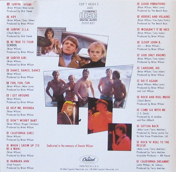 The Beach Boys : Made In U.S.A. (CD, Comp,  Di)