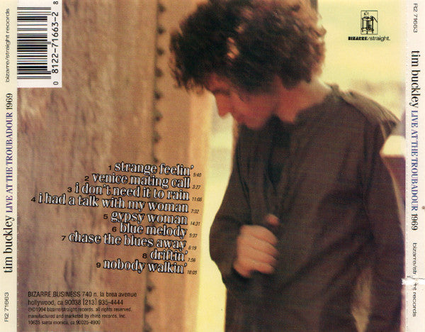 Tim Buckley : Live At The Troubadour 1969 (CD, Album)
