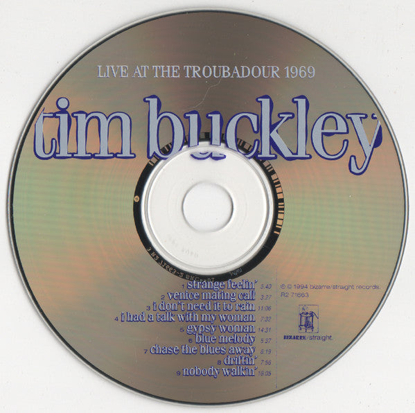 Tim Buckley : Live At The Troubadour 1969 (CD, Album)