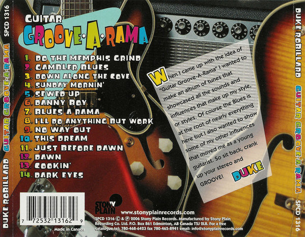 Duke Robillard : Guitar Groove-A-Rama (CD, Album)