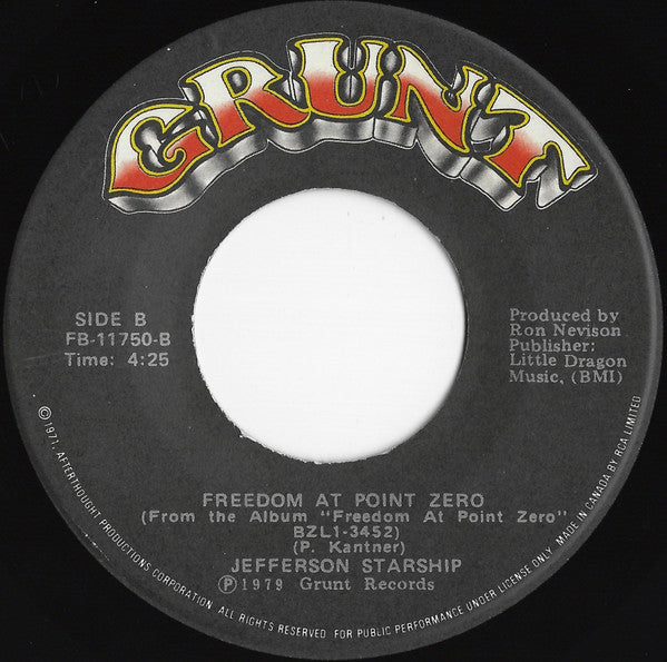 Jefferson Starship : Jane (7", Single)