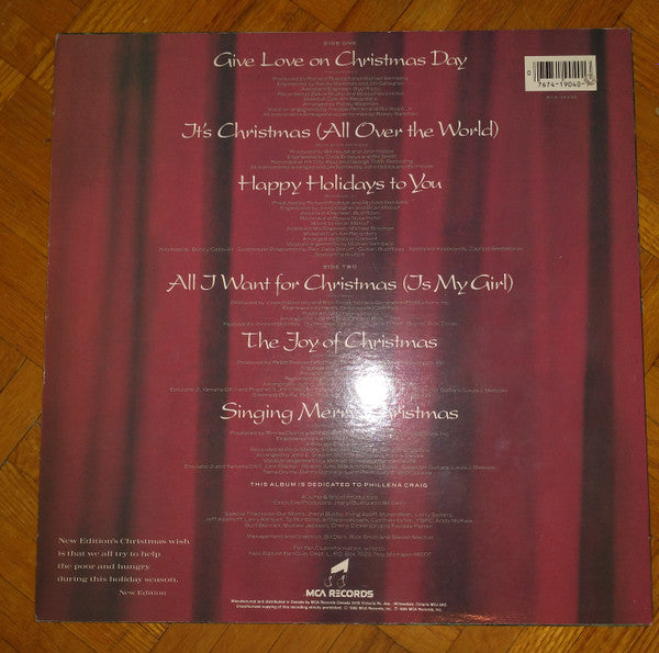 New Edition : Christmas All Over The World (LP, Album)