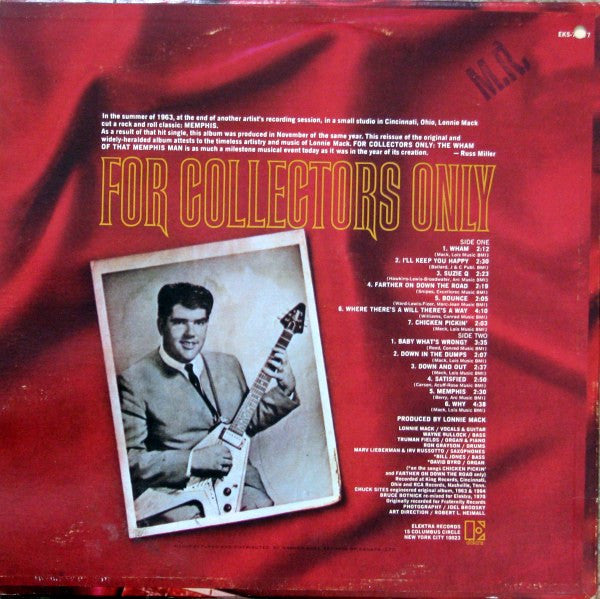 Lonnie Mack : For Collectors Only: The Wham Of That Memphis Man (LP, Album, RE)