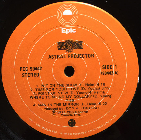 Zon (2) : Astral Projector (LP, Album)